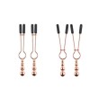 Selopa BEADED NIPPLE CLAMPS - Rose Gold